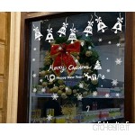 Skyllc® Amovible Blanc élégant de Noël Bells Autocollants de fenêtre de Porte Stickcers Stickers muraux pour Le Nouvel an et Le Jour de Noël - B01LWK1SF7
